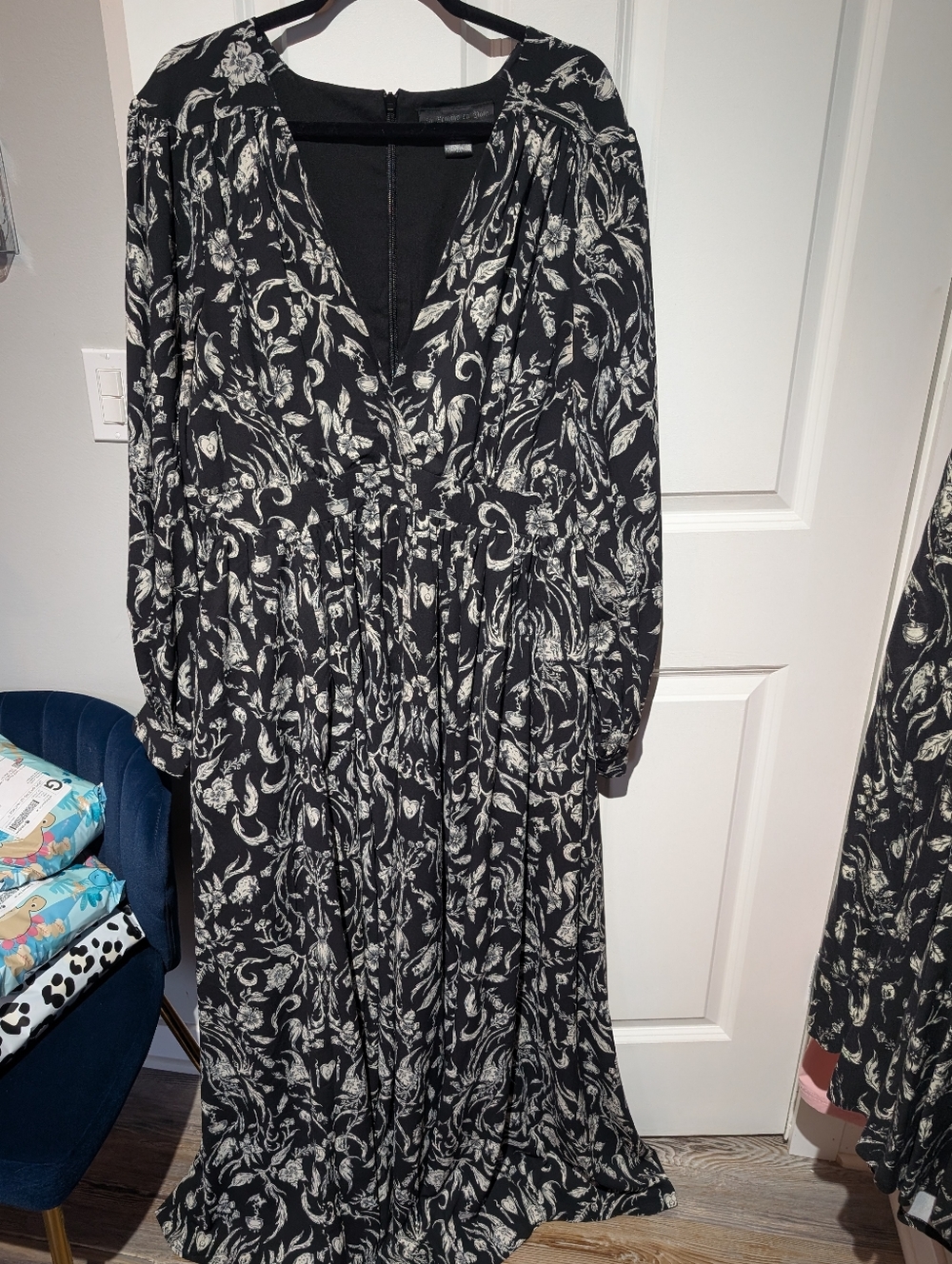 LFEN 2x Cottage Witch Toile Belladonna Maxi Dress